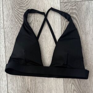 Black Strappy Bralette bikini Top